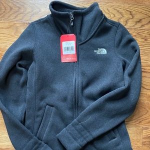 North Face Fleece Jacket Heather Black